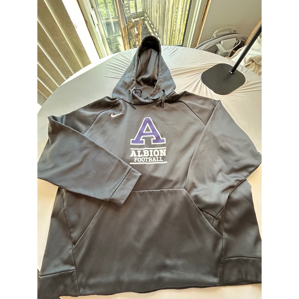 Nike Albion Football Dri-FIT Hoodie Mens 3XL Gray Performance Sweatshirt